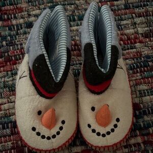 Hanna Andersson Snowman Kids Slippers
